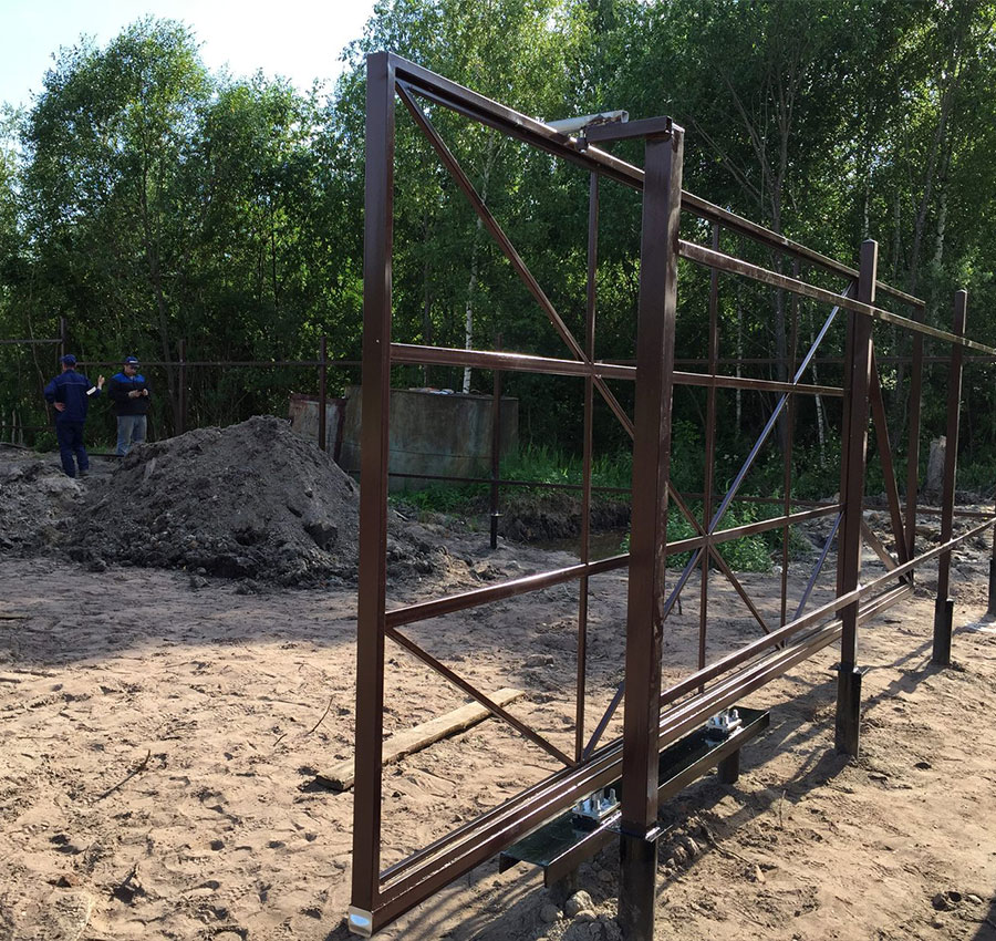 Варианты ворот на винтовых сваях в Ямало-Ненецком автономном округе